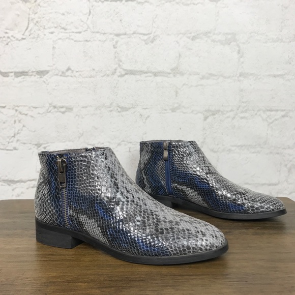 Anthropologie Vanessa Wu Snake Print Ankle Boots - Picture 2 of 8